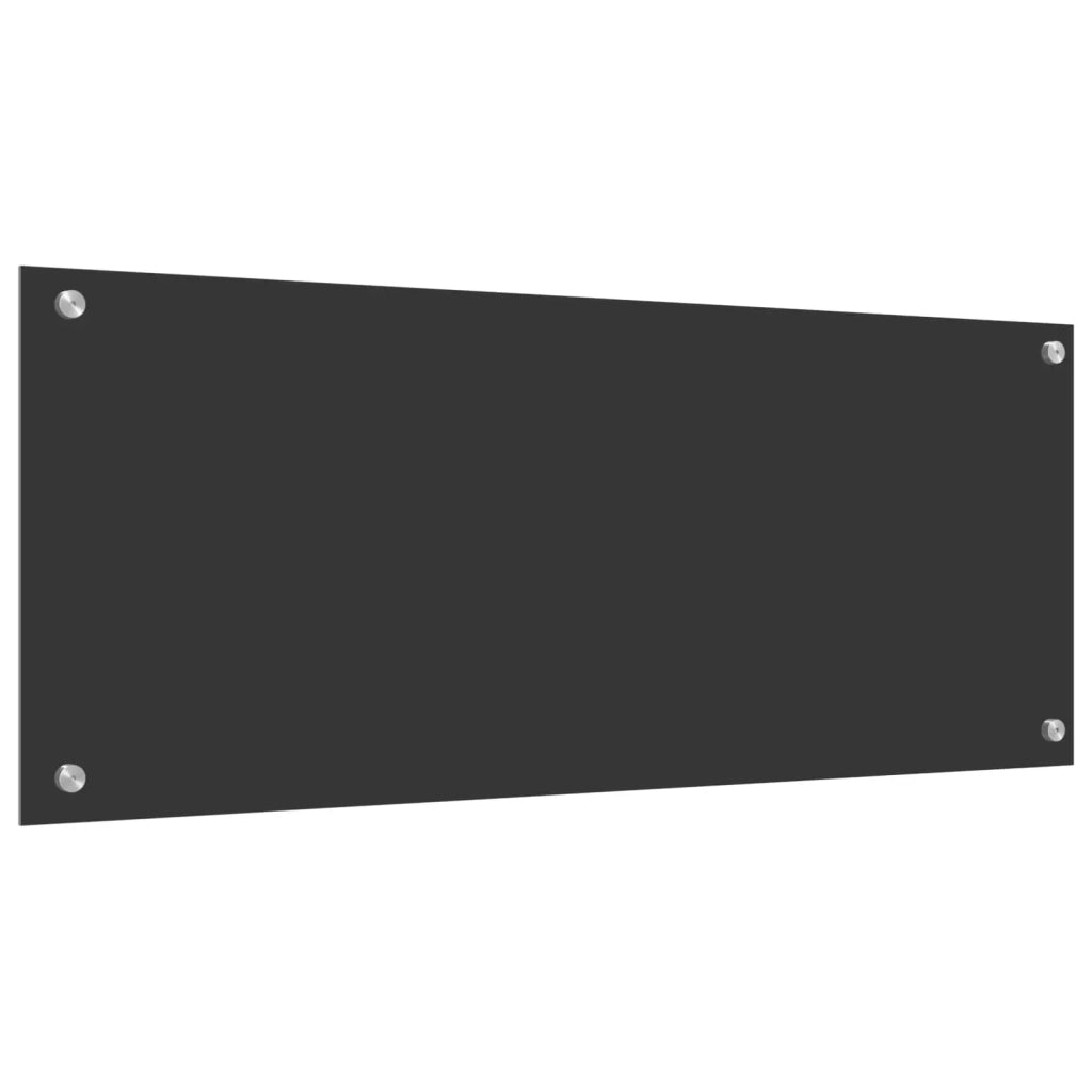 Schienale da cucina Grigio scuro 100 x 40 cm vetro temperato 42001247