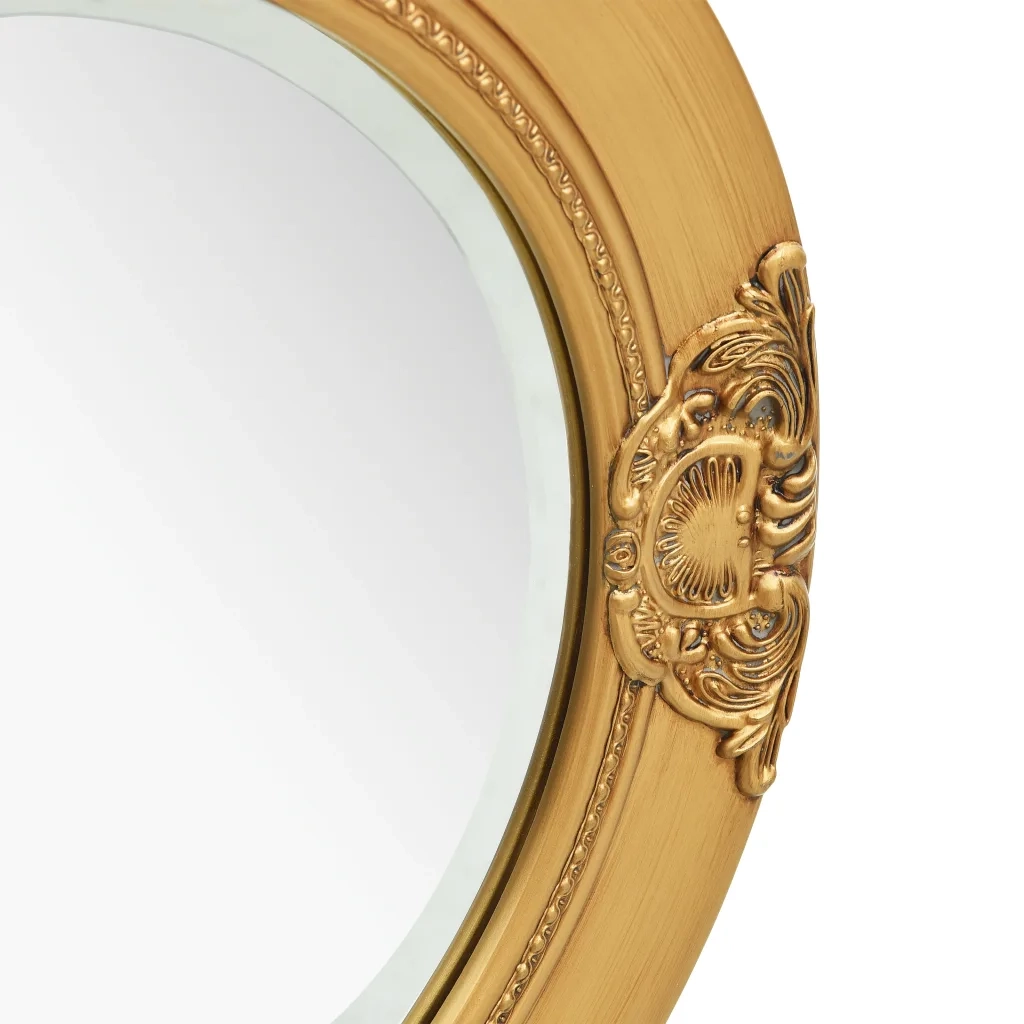 Specchio da Parete Stile Barocco-Specchio a Muro-Specchio Decorativo 50 cm Oro