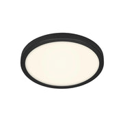 Plafoniera Contemporanea Fire Black Metallo Nero Led Integrato 24,5W 3000K