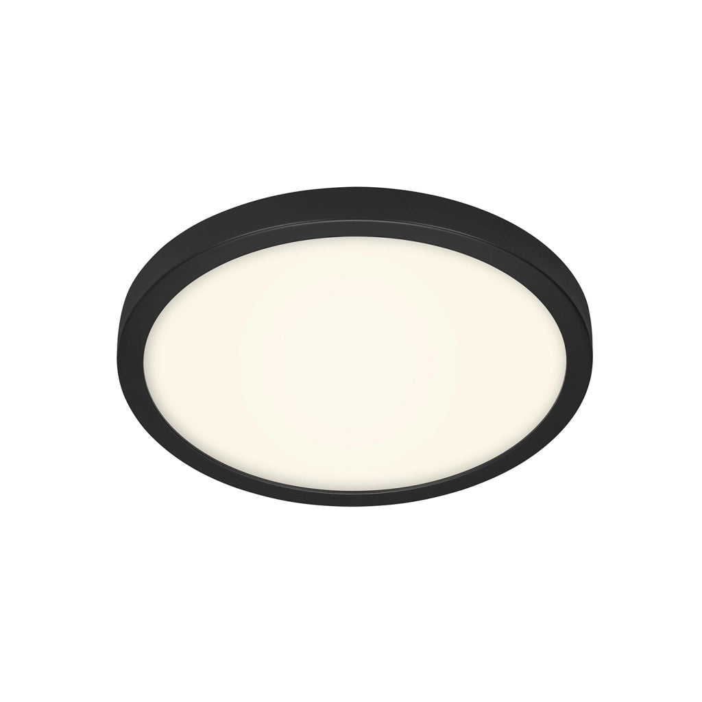 Plafoniera Contemporanea Fire Black Metallo Nero Led Integrato 24,5W 3000K
