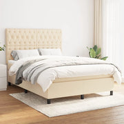 Giroletto a Molle con Materasso Crema 140x200 cm in Tessuto cod mxl 58925