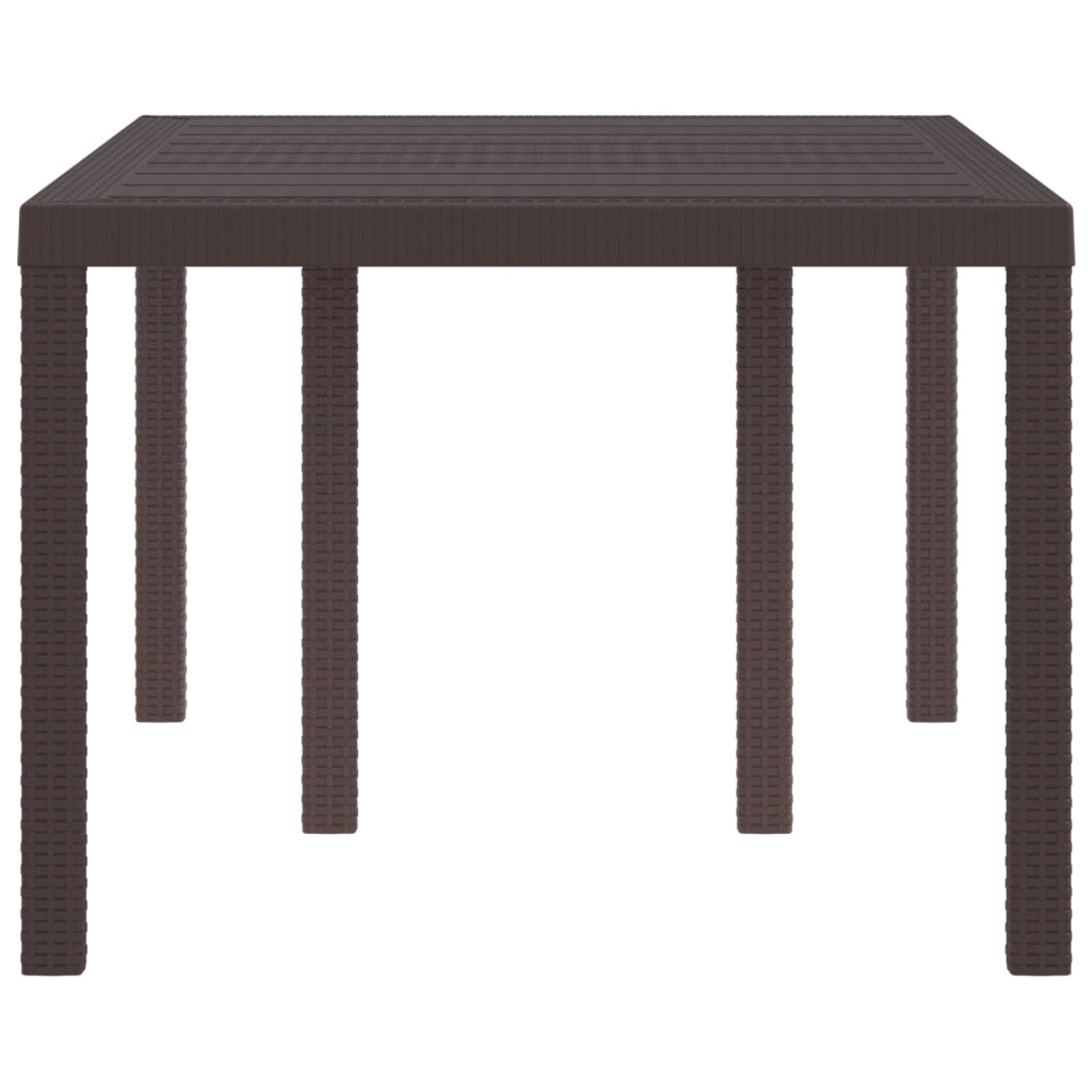 Mesa da Giardino Marrone 150x100x73 cm in Polirattan