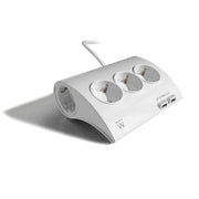 MULTIPRESA 5 P SCHUK 2 USB 2.1A DA TAVOL