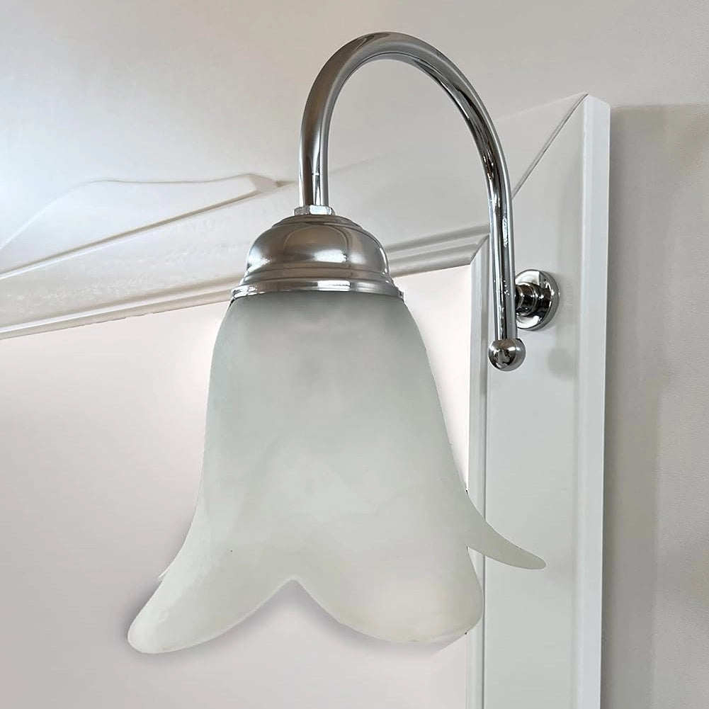 Mobile Da Bagno Bianco Completo Modello Giada Ante Vetro 105cm Legno con Specchio