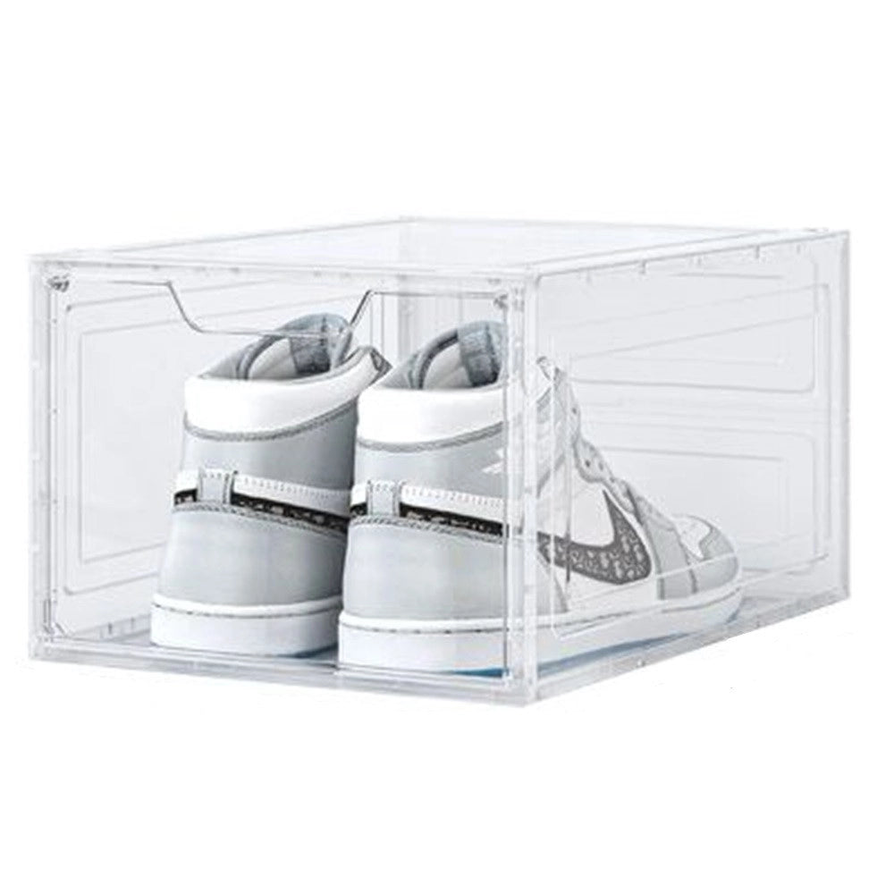 Trade Shop - Box Contenitore Per Scarpe Calzature Scatola Impilabile 34x25x18.4cm Trasparente 87648 -