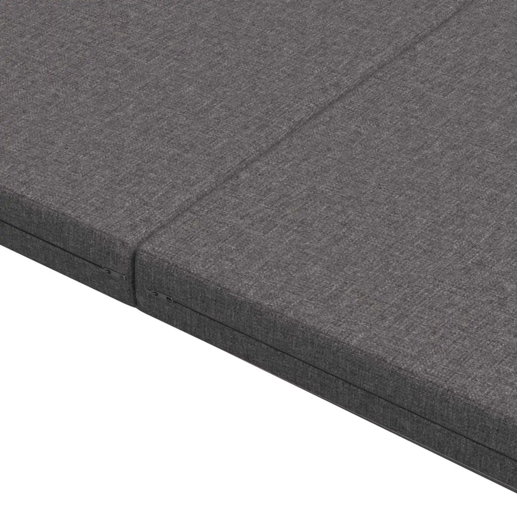 Divano Letto Pieghevole 140 x 67 x 15 cm Grigio Chiaro 900268