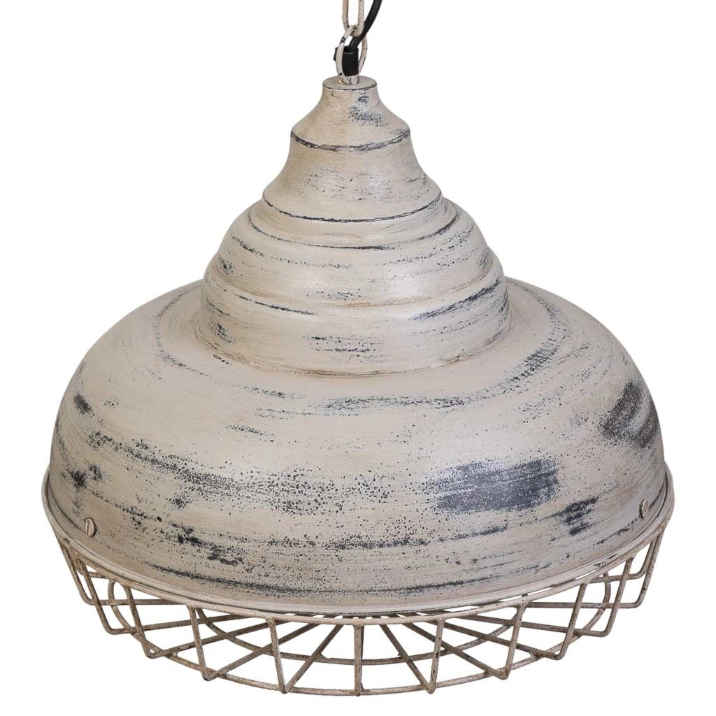 Plafoniera in metallo grigio 44x44x43h
