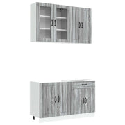 Unità Cucina LUCCA 4 pcs Sonoma grigio Legno ingegnerizzato 3438321