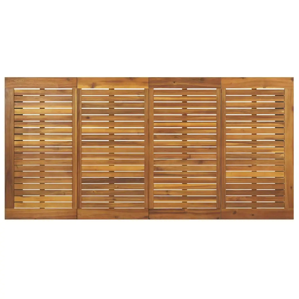 Set da Pranzo per Giardino 9 pcs Beige Legno di Acacia Massello 3365471