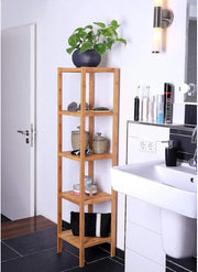 Pannello bagno con 5 pannelli Pannello soggiorno Pannello verticale Pannello in bambù Pannello bagno Pannello libreria Pannello angolare Pannello cucina 33x33x146 cm, colore naturale