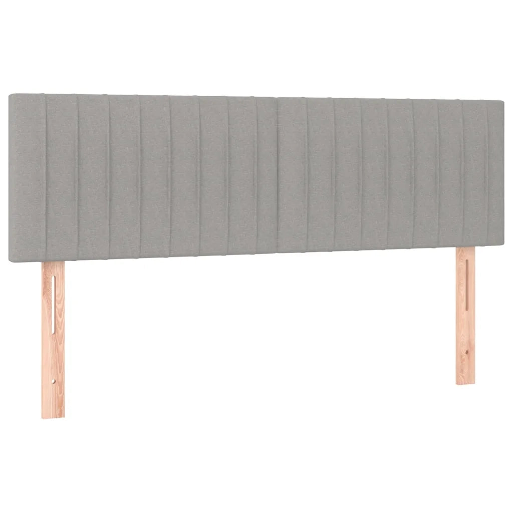 Giroletto a Molle con Materasso Grigio Chiaro 140x200cm Tessuto cod mxl 47229
