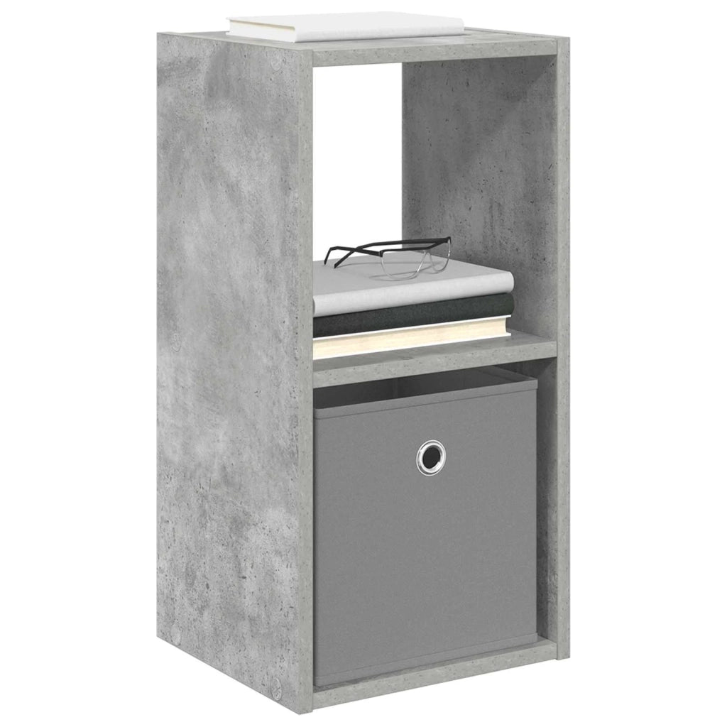 Comodino con cassetto 2 pcs Grigio cemento 30,5 x 27 x 59,5 cm 8000619