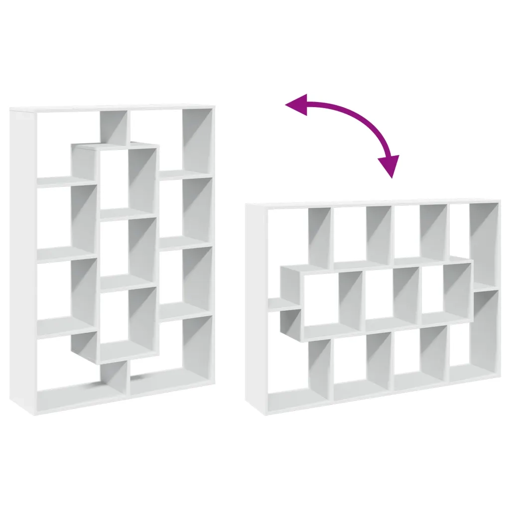 Libreria Bianca 102x29x143 cm in Legno Multistrato 3310298