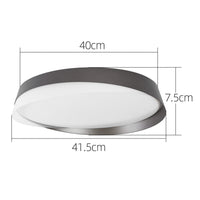 ZMH Lampada da soffitto plafoniera LED moderna nera 36W dimmerabile telecomando