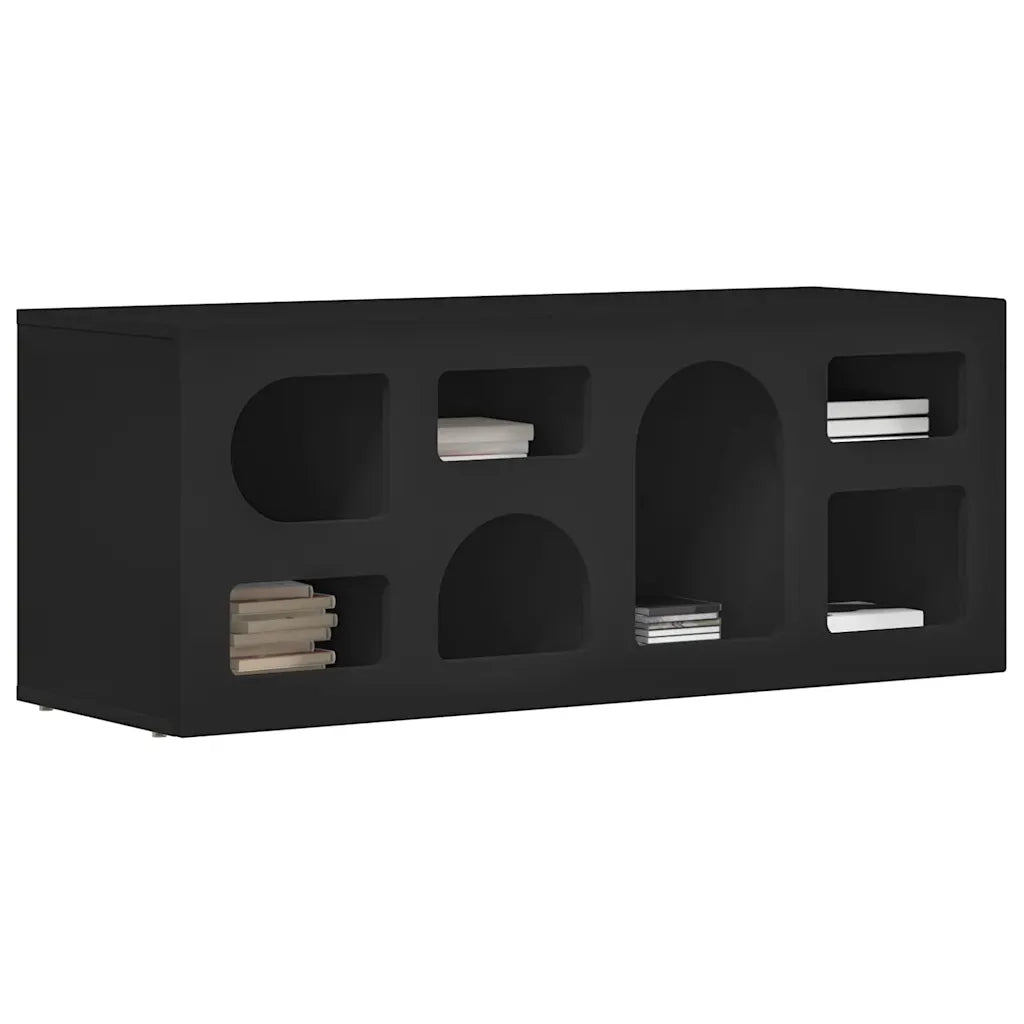 Mobile TV-Credenza per TV-Console TV Nero 100 x 35 x 40 cm Legno multistrato