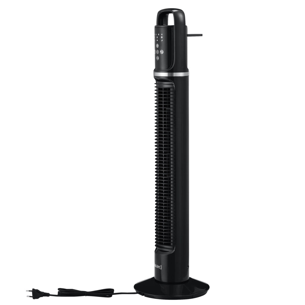 Ventilatore a Torre 82 cm con Telecomando e Timer Modalitá Oscillante Motore da 40W - Nero