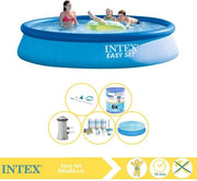 Piscina Easy Set - Piscina Inflabile - 396x84 cm - Incluso Ombrellone Solare, Kit di Manutenzione, Pompaggio, Filtro e Kit di Manutenzione