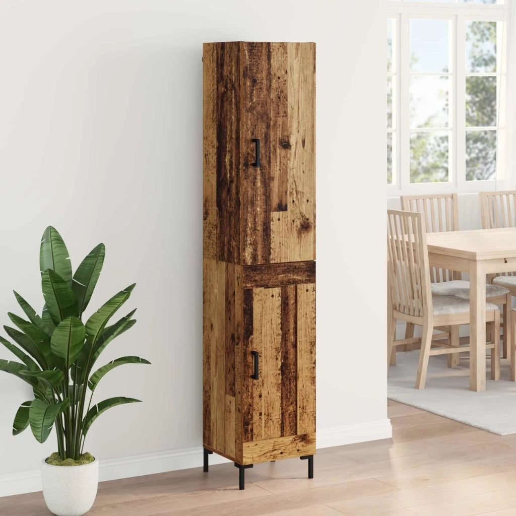 Credenza | Madia | Buffet da pranzo | Armadio da pranzo Legno vecchio 69,5 x 34 x 180 cm Legno multistrato
