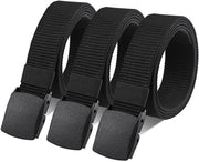 Raccordi di sicurezza per uomo - 3 pezzi - Raccordi adattabili - Cinture in nylon duraturo - Piastra in plastica - Cinture antiscivolo - Cinture di sicurezza per tessuti