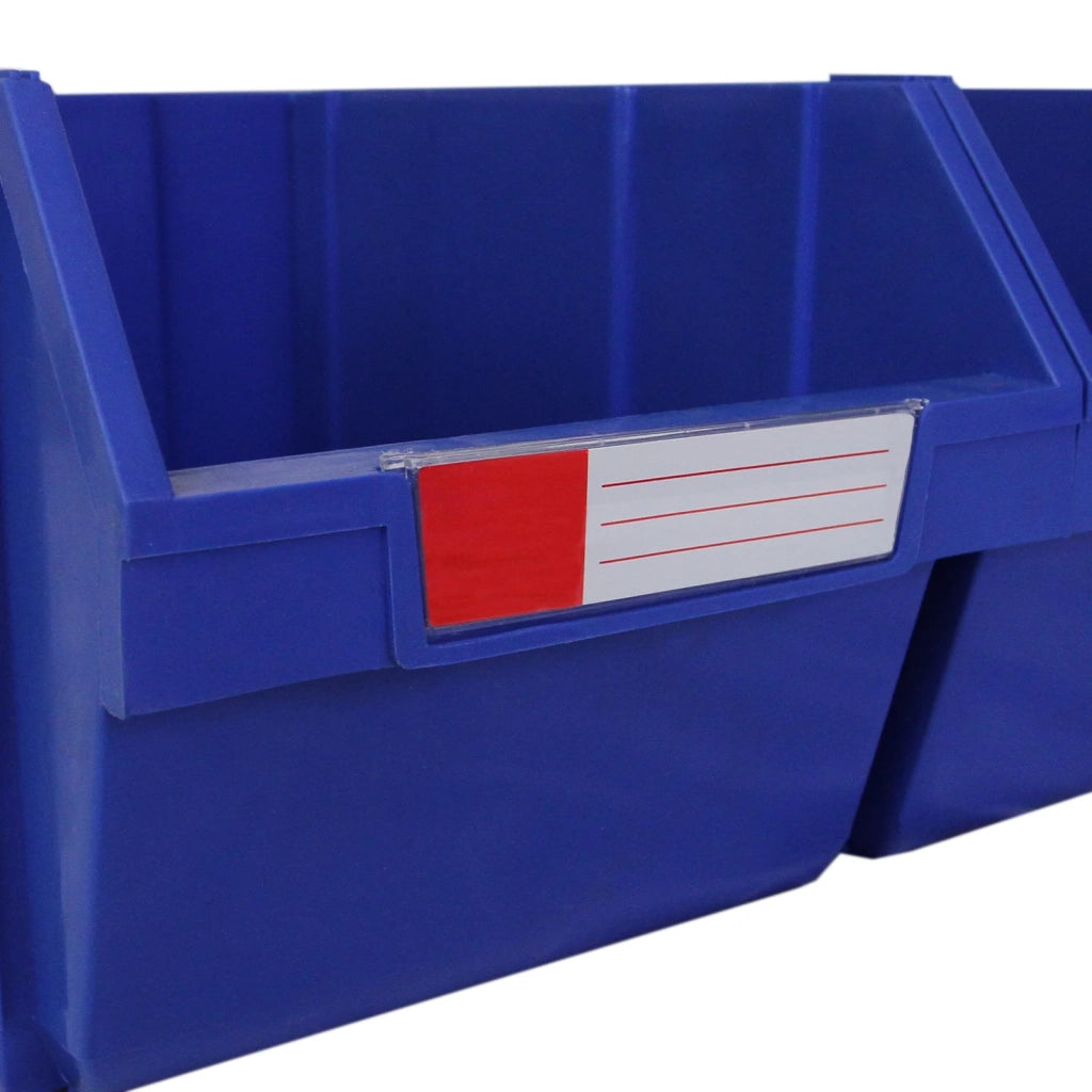 12 Contenitori a Bocca di Lupo in Plastica per Magazzino, Garage e Officina