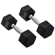 Manubri Esagonali Set 2 Pezzi ¨C Xylo ¨C Ghisa 2x4kg Impugnatura Zigrinata