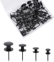 Hangers per dipinto 40 pezzi - punte a doppia testa - chiodi a molla in acciaio - 4 dimensioni - utilizzo flessibile - nero - hangers per foto
