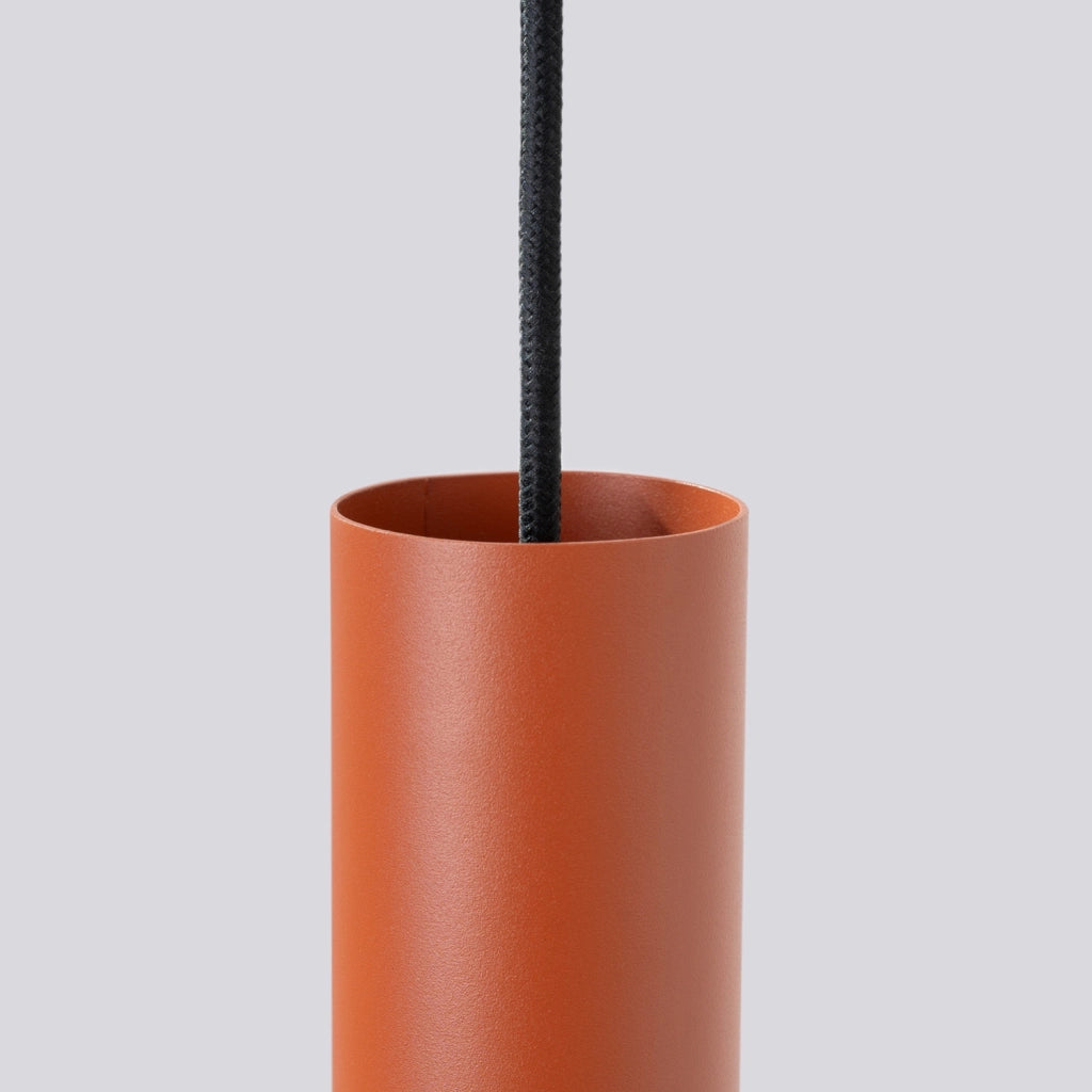 Lampada a sospensione MODENO ocra rossa tubo 30cm GU10