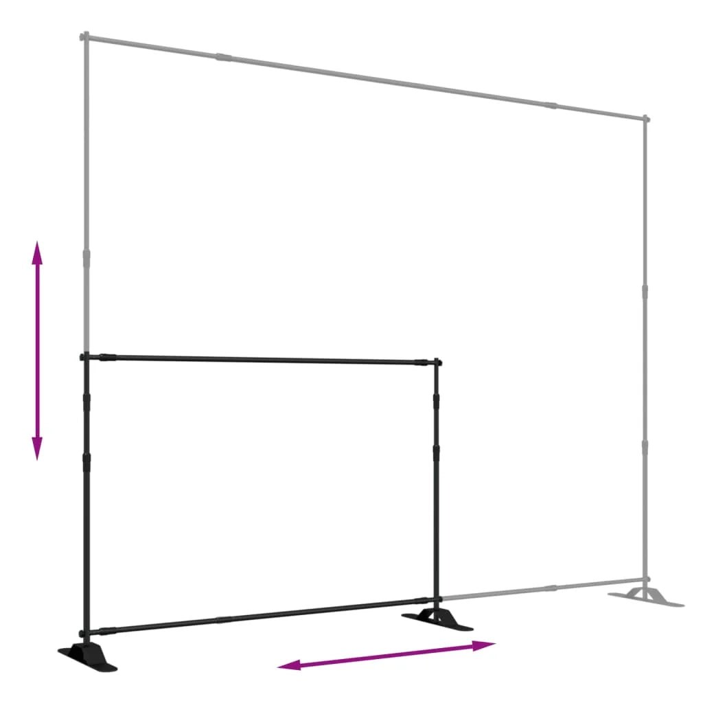 Supporti per fondali set da 2 305 x 243 cm acciaio nero 02_0045252