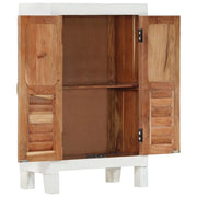 Credenza Bianca 55x30x90 cm in Legno Massello di Acacia 351612