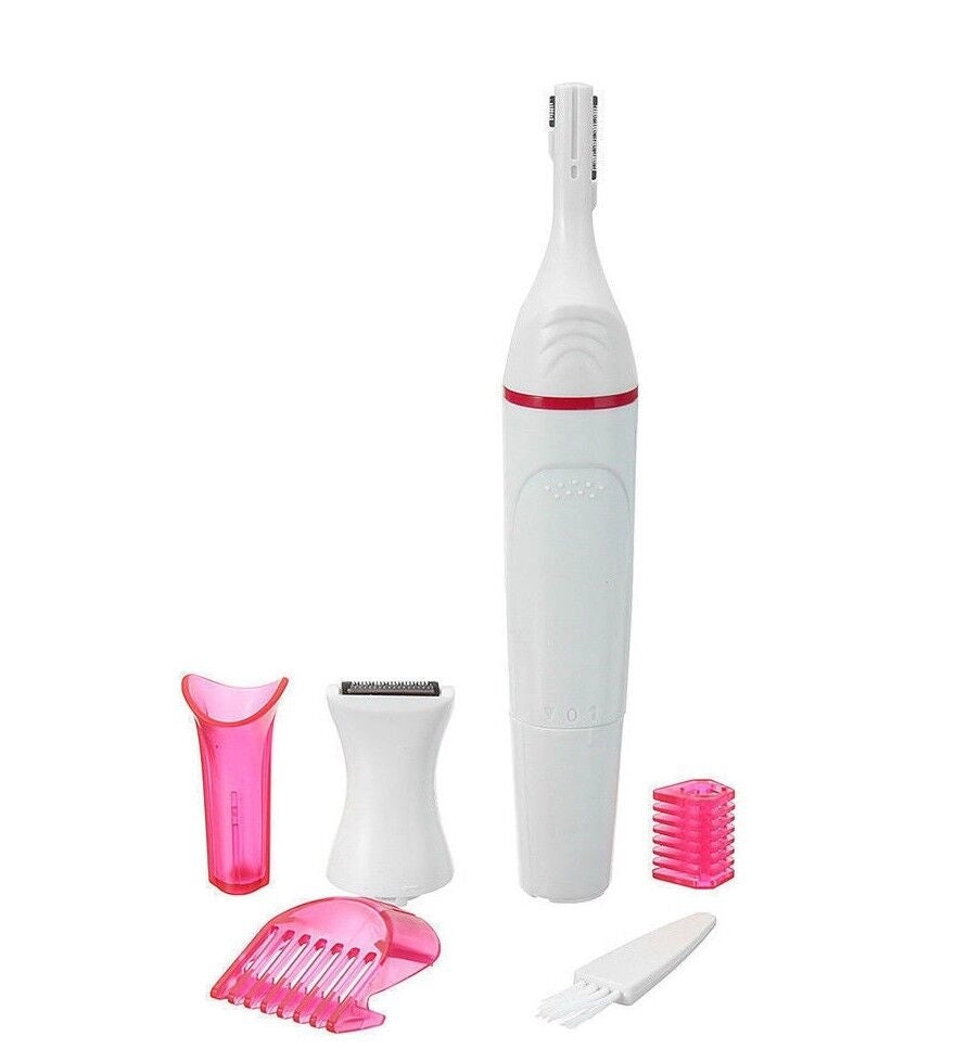 DEPILATORE EPILATORE RASOIO TRIMMER SOPRACCIGLIA BAFFI ASCELLE GAMBE PELI DONNA
