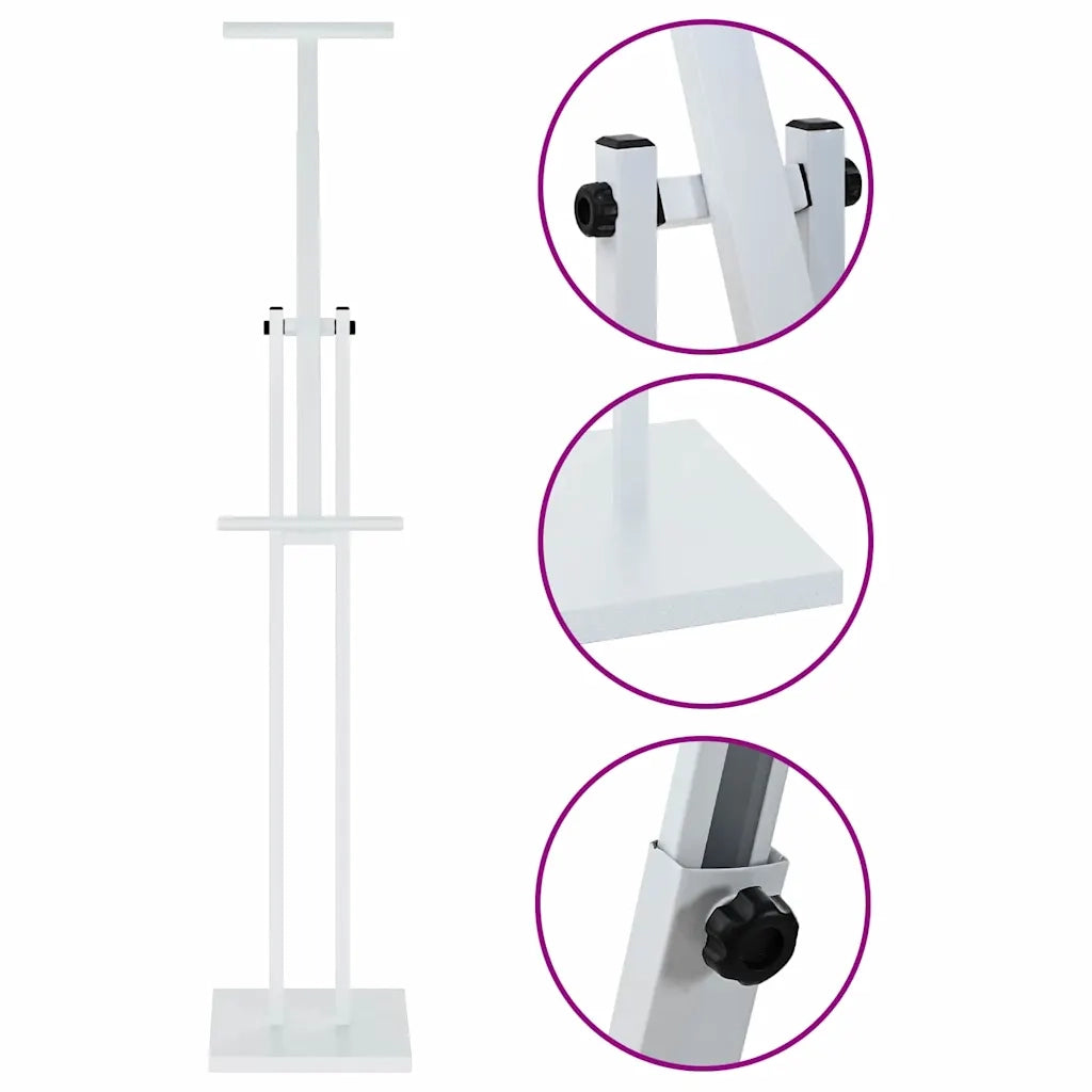 Espositori per Fiere Bianco 26,5 x 26,5 x 150 cm Acciaio