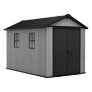 Rockport, Casetta da Giardino Lucchettabile, Finitura in Resina, 230x350x246h cm Grigio