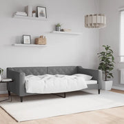 Letto da Giorno Grigio Scuro 90x190 cm in Tessuto 354172