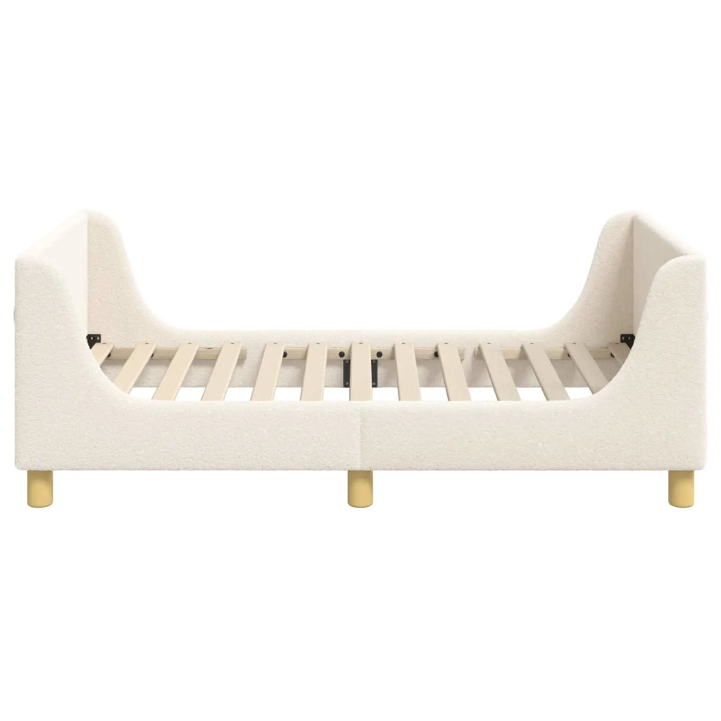 Struttura letto bambini con testata Crema 80 x 160 cm