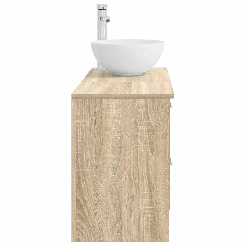 Set di mobili per il bagno 2 pcs Rovere Sonoma 3403874