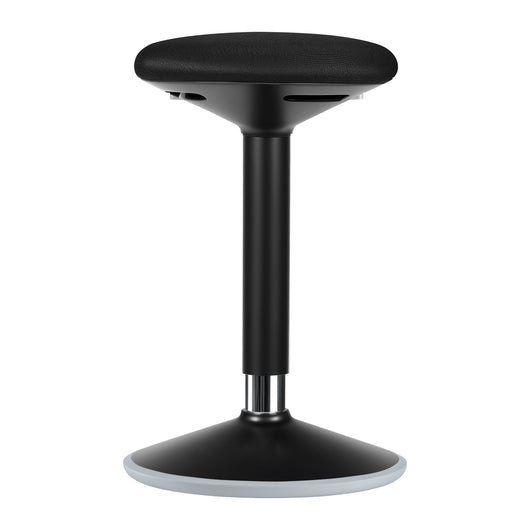 Sgabello sit stand nero, sgabello girevole regolabile in altezza fino a 80 cm, max 135 kg, sgabello ergonomico per casa, ufficio, officina