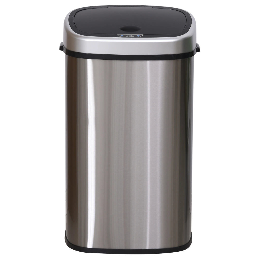 Pattumiera con sensore automatico 58L ¨C Xylo ¨C acciaio inox, impermeabile, argento