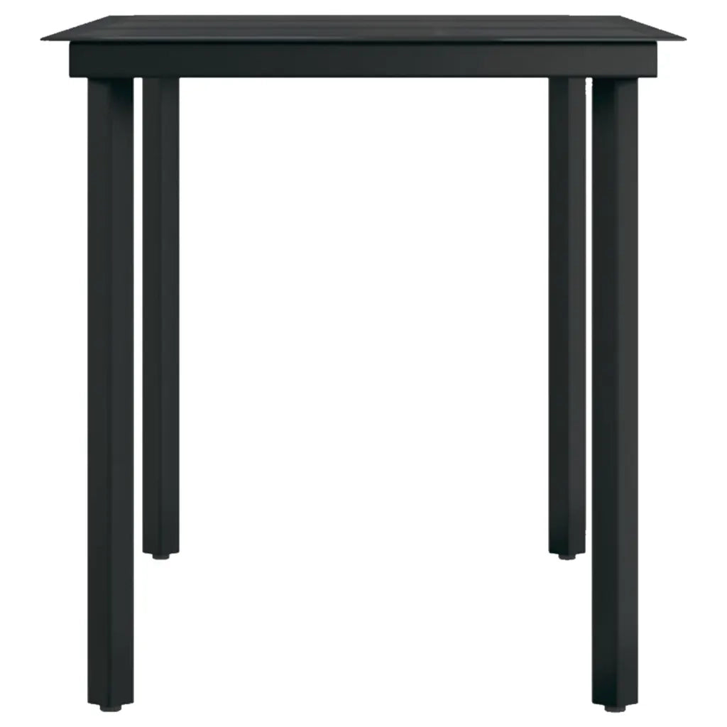 Set da Pranzo per Giardino 5 pz con Cuscini Marrone e Nero 3099385