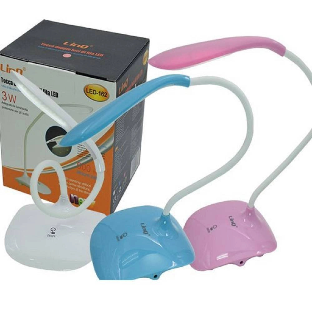 Trade Shop - Lampada Luce Led Da Scrivania Tavolo 3 Watt 500mah Snodata Casa Ufficio Led-162 -