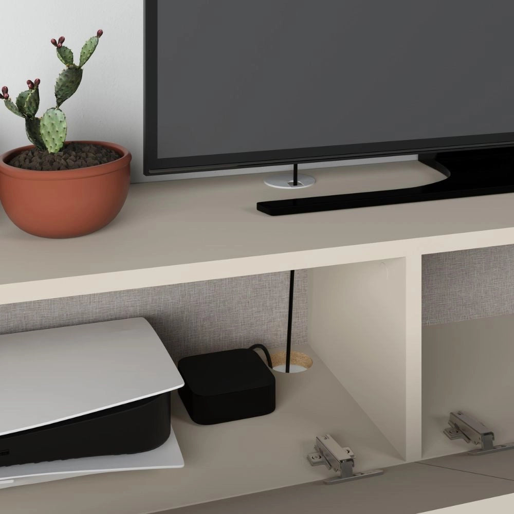Mobile porta Tv sospeso ante a ribalta Francy colore cashmere 135