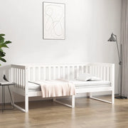 Dormeuse senza Materasso Bianca 90x190 cm Legno Massello Pino 820882