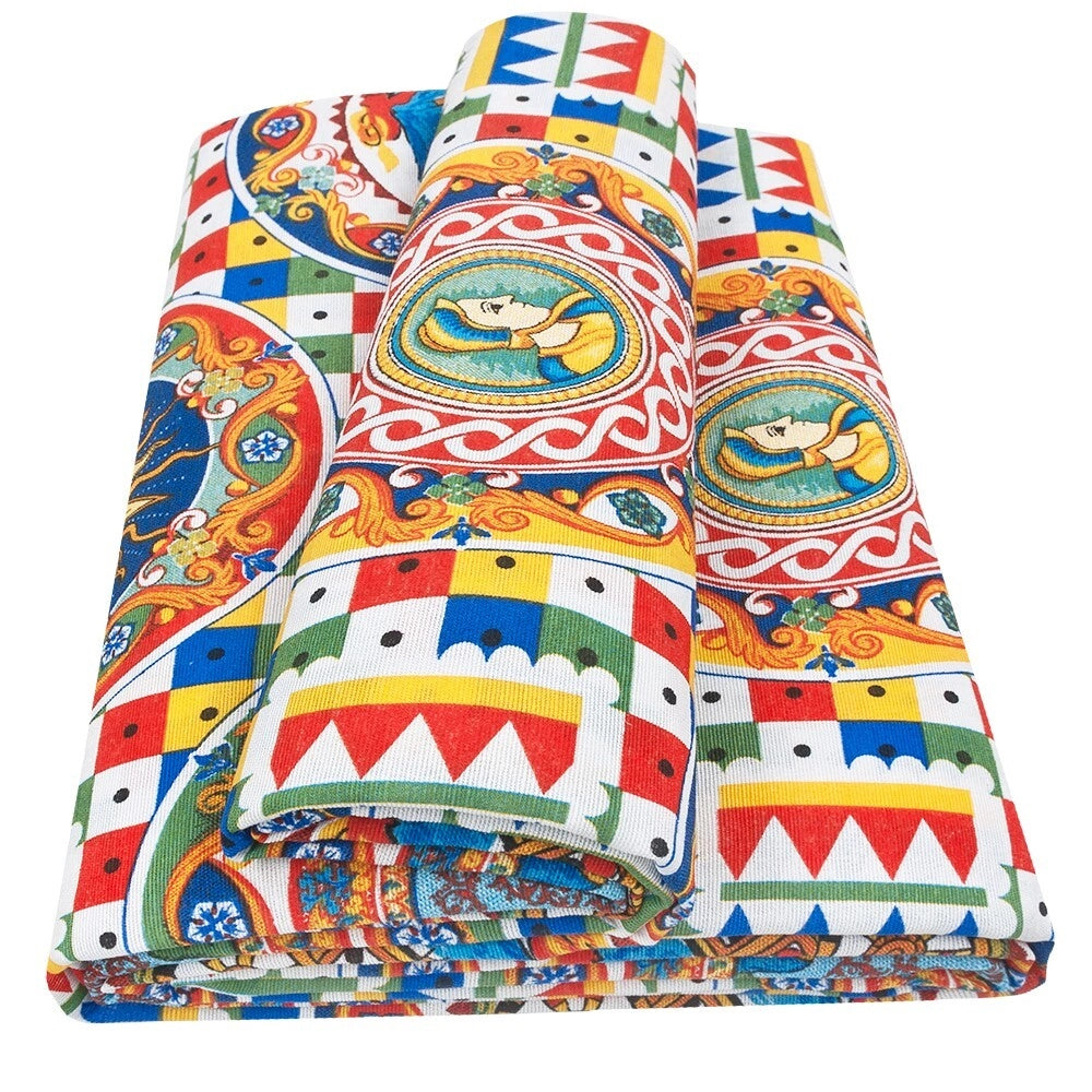 Tessuto Stoffa Morbido Cotone Loneta Cucito Fai Da Te Moderno Rivestire Foderare 2,8x10 Mt Dis_(D)