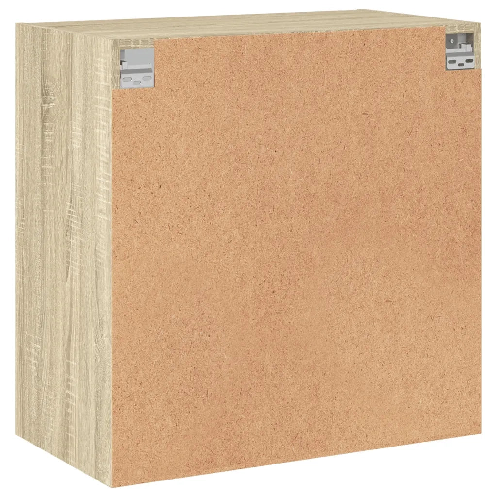 Armadietto a Muro | Mobile a Muro con Ante in Vetro Rovere Sonoma 68x37x68,5 cm