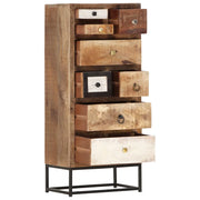 vidaXL Cassettiera 45x30x105 cm in Legno Massello di Recupero