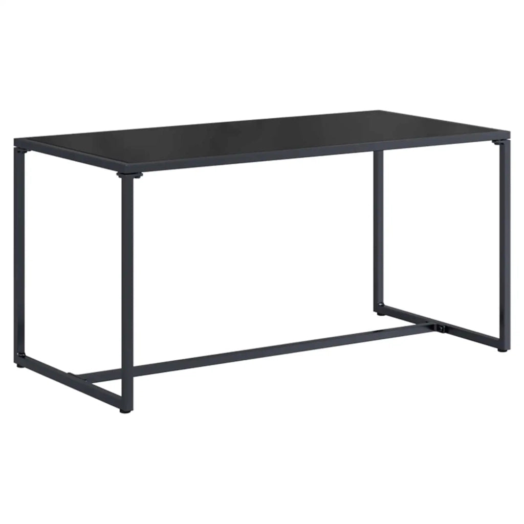 Set Divano da Giardino 3 pcs Nero e antracite Acciaio 42025094