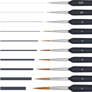 Set di pennelli per vernice acrilica - 10 pezzi - pennelli fini per dipingere su numeri, miniature e modellismo