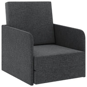 Poltrona Letto Convertibile Grigio Scuro in Tessuto cod mxl 12806