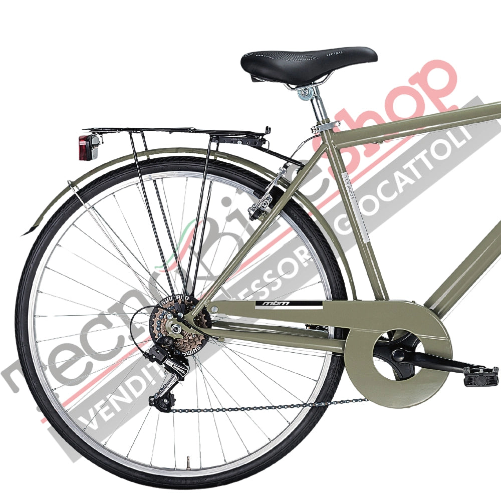 Bicicletta City Bike Trekking Uomo MBM Touring M 28" 6V-Verde(Moss Green)