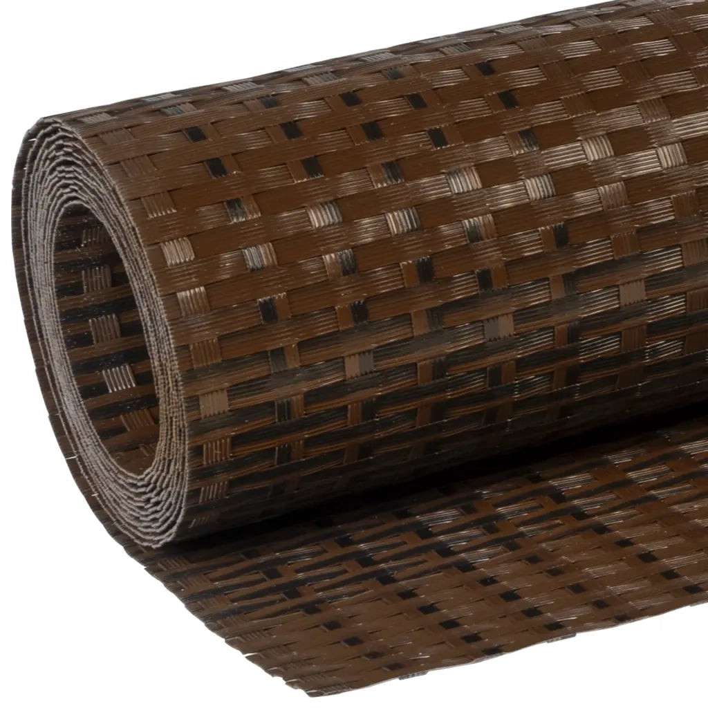 Schermo da balcone | Paravento da Balcone Marrone e Nero 1000x100 cm in Polyrattan