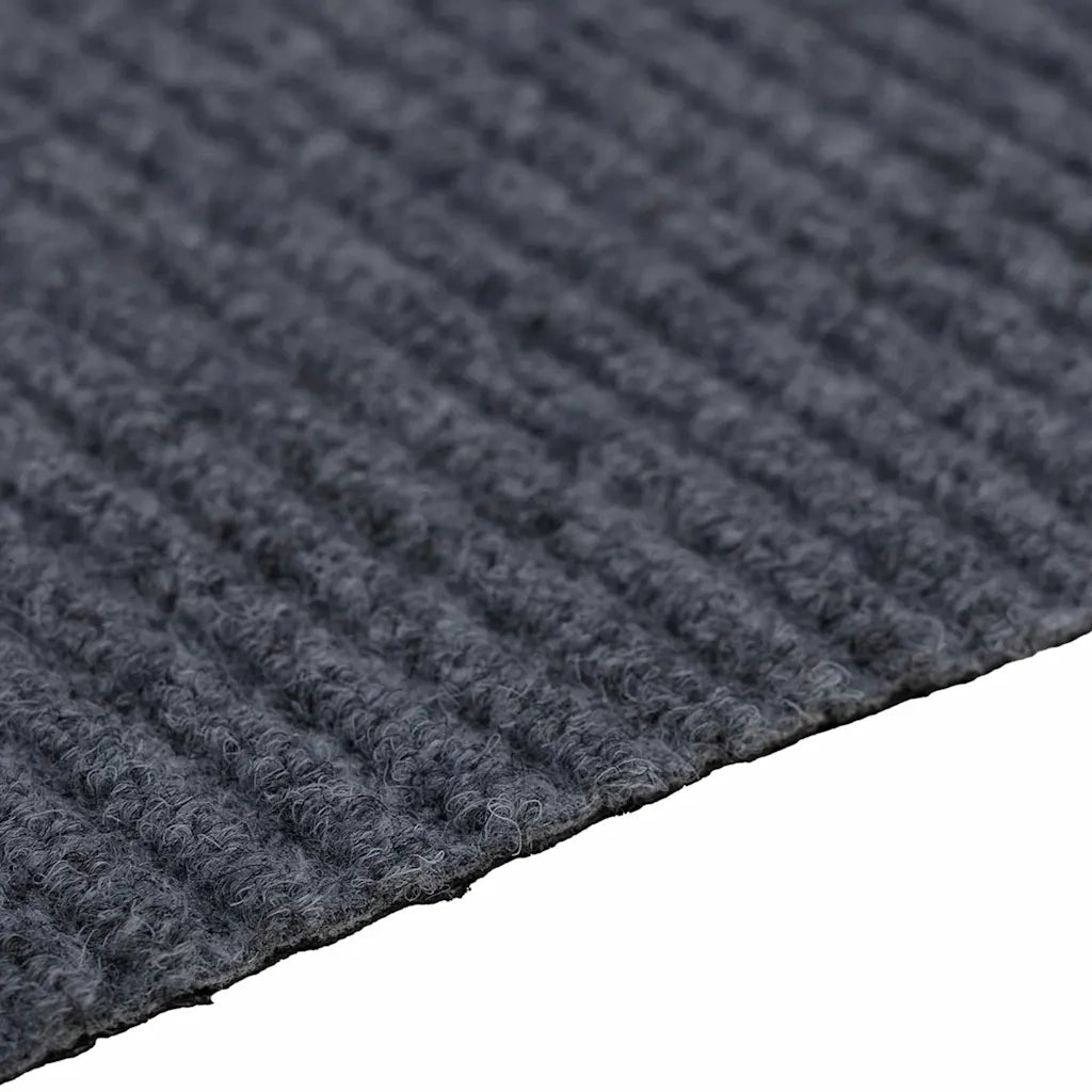 Runner in Moquette Grigio 80 x 400 cm Tessuto